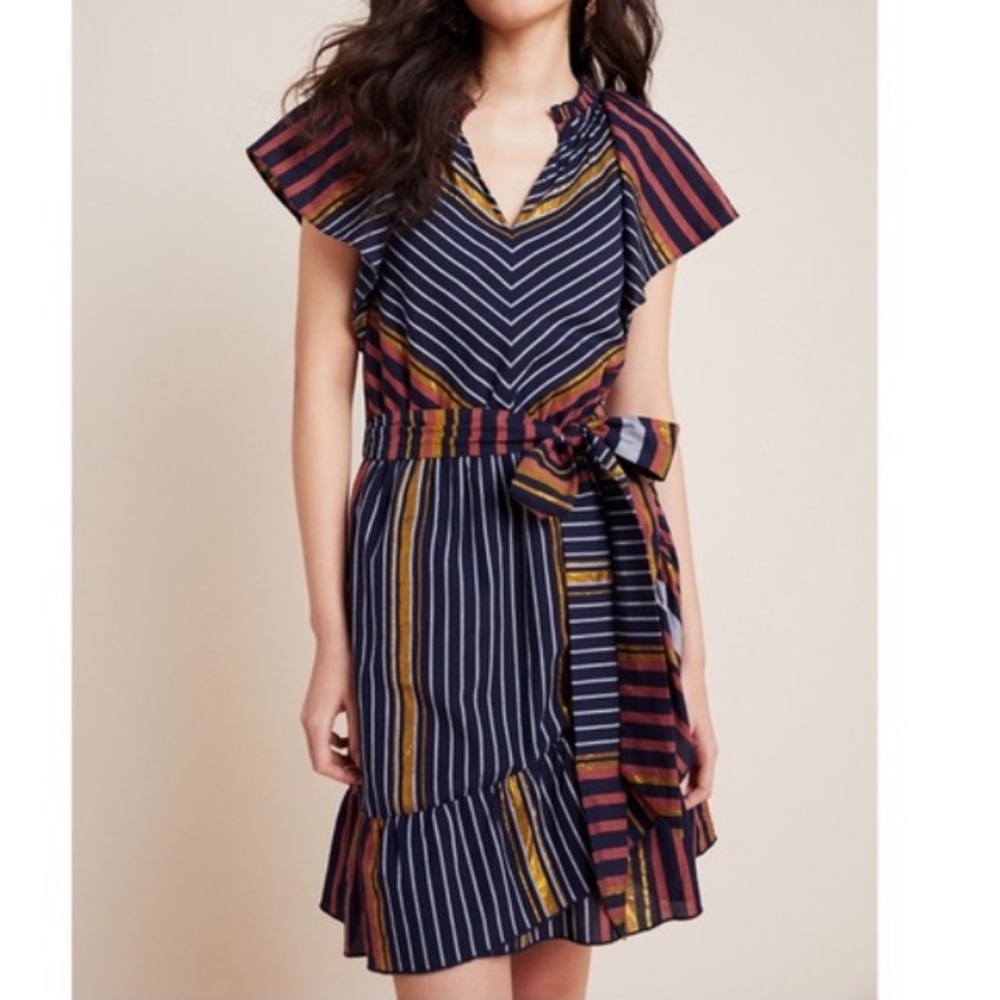 Anthropologie Ranna Gill Sybil Shimmer Dress